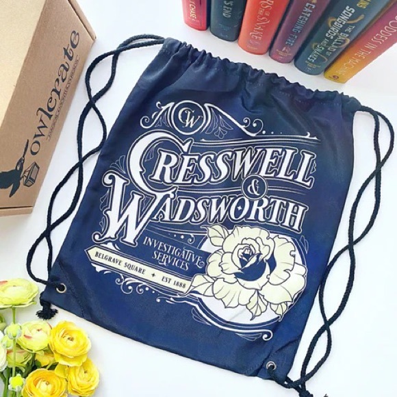 Cresswell And Wadsworth Drawstring Backpack OwlCrate - Picture 4 of 5